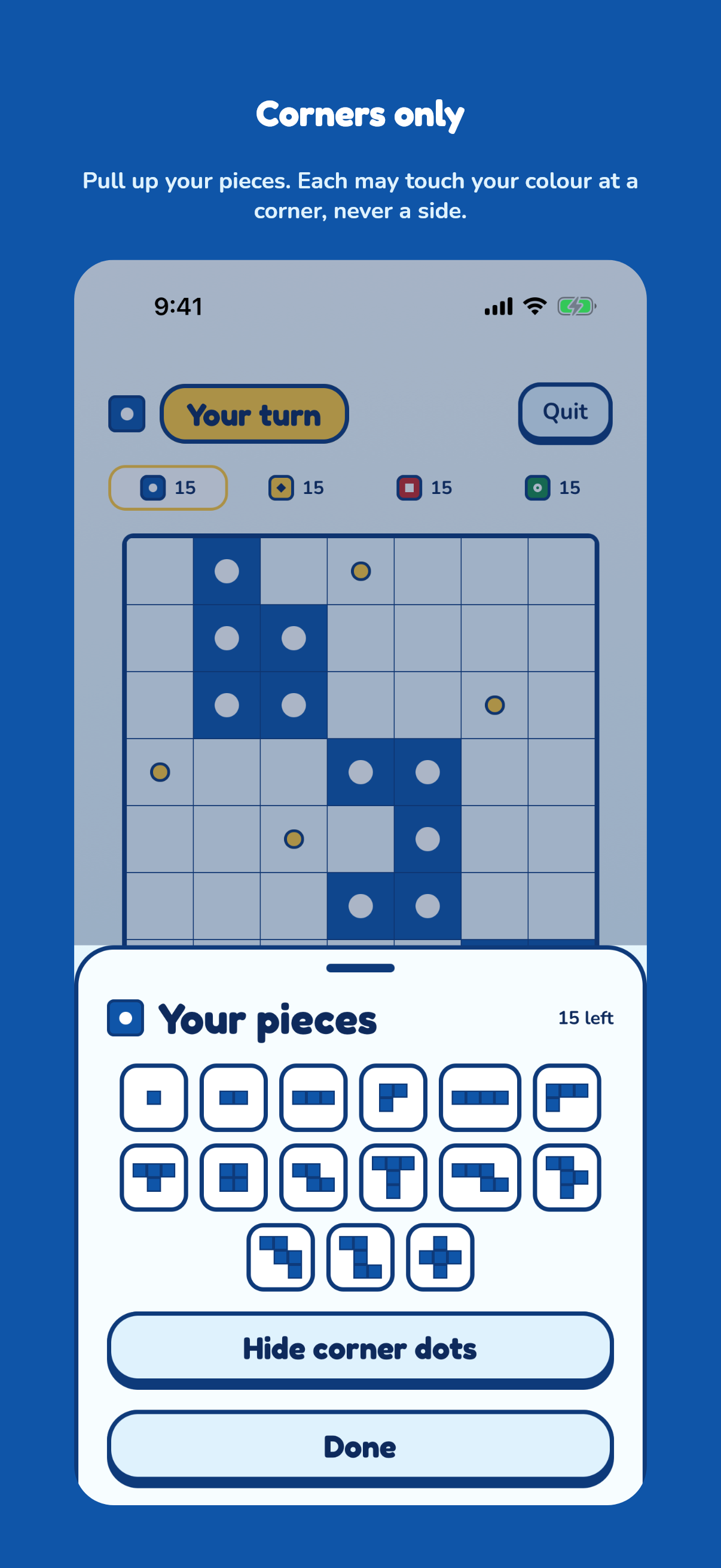 Corner Tiles on iPhone 6.1”