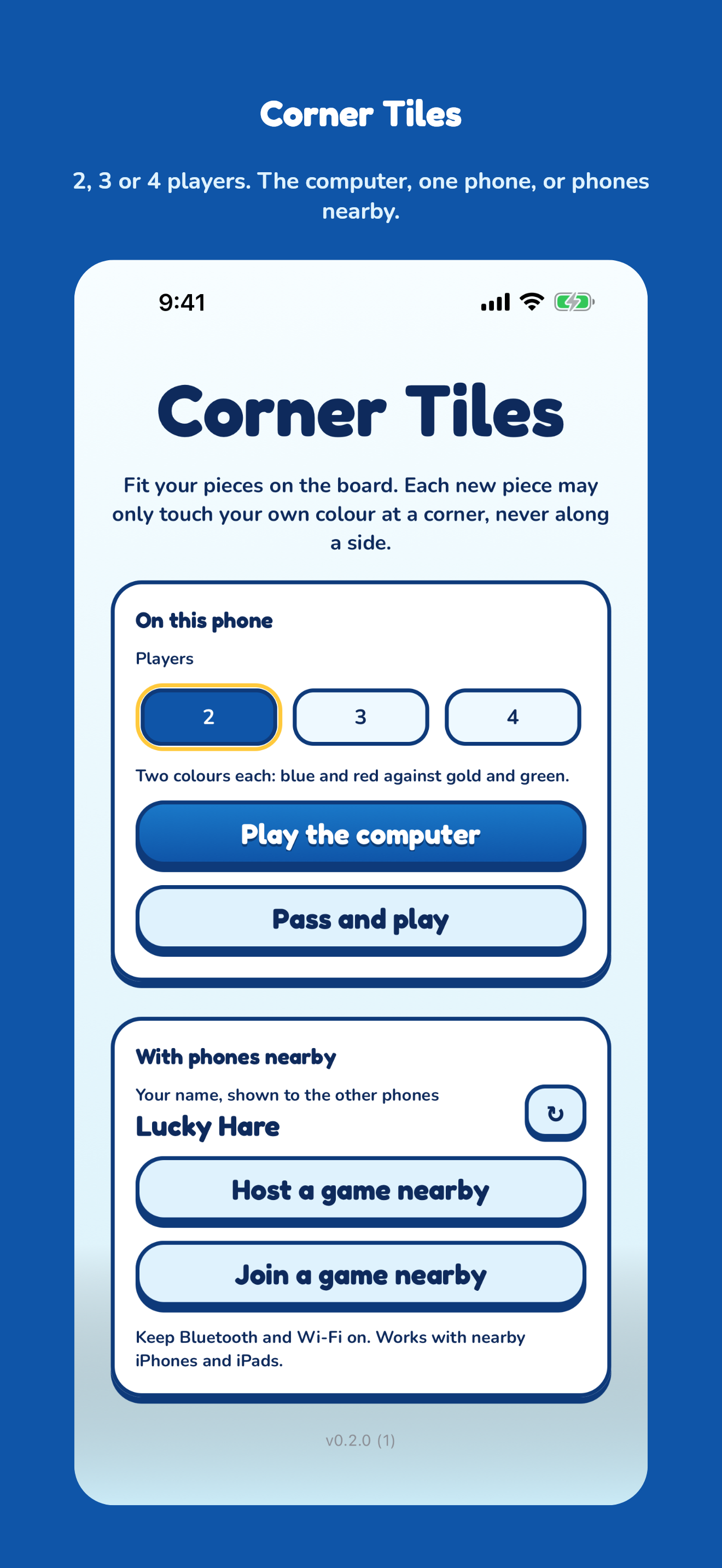 Corner Tiles on iPhone 6.9”