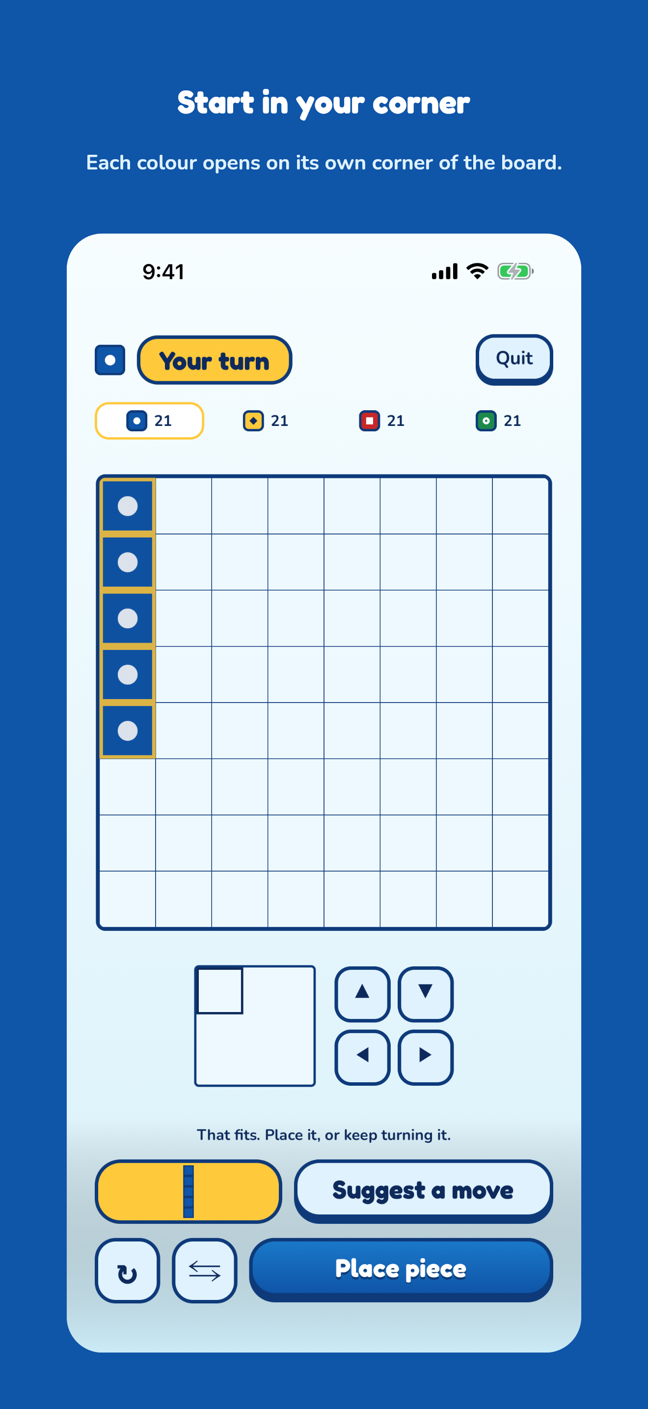 Corner Tiles on iPhone 6.9”